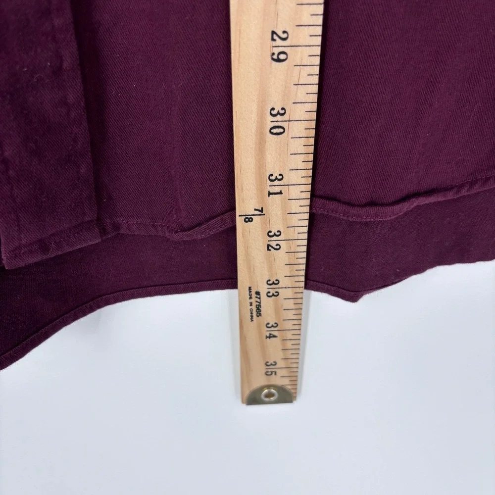 VTG Polo Ralph Lauren Blaire Shirt Mens XL Burgundy Heavyweight Twill Preppy